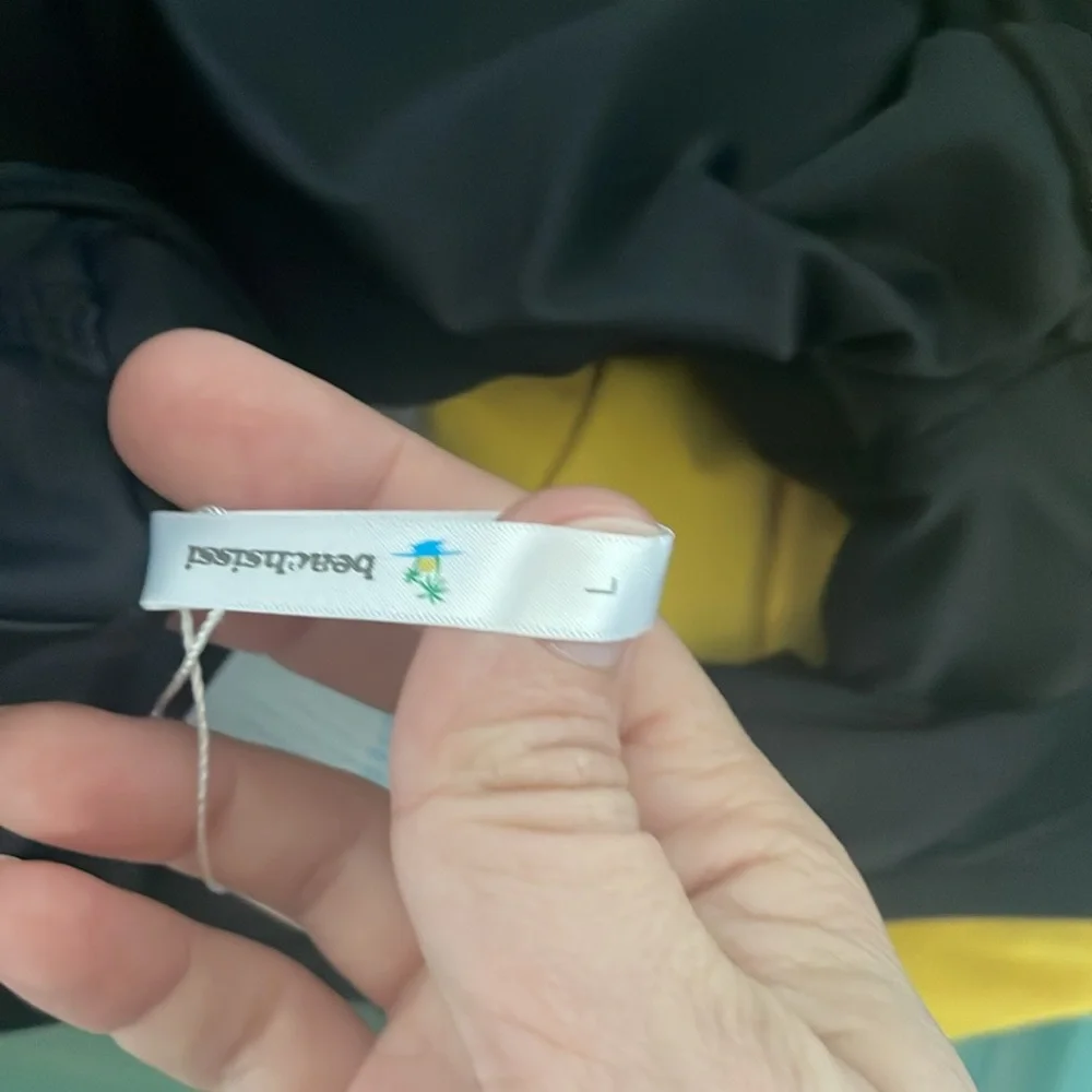 Beach Sissi Corset Back Black Bikini Top Sz L NWT - Picture 5 of 6